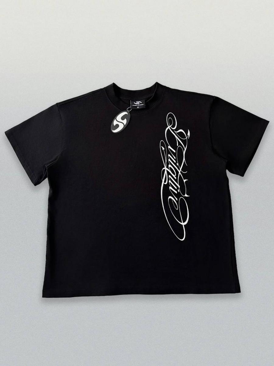 EVILALIVE BASIC BLACK TEE - 1